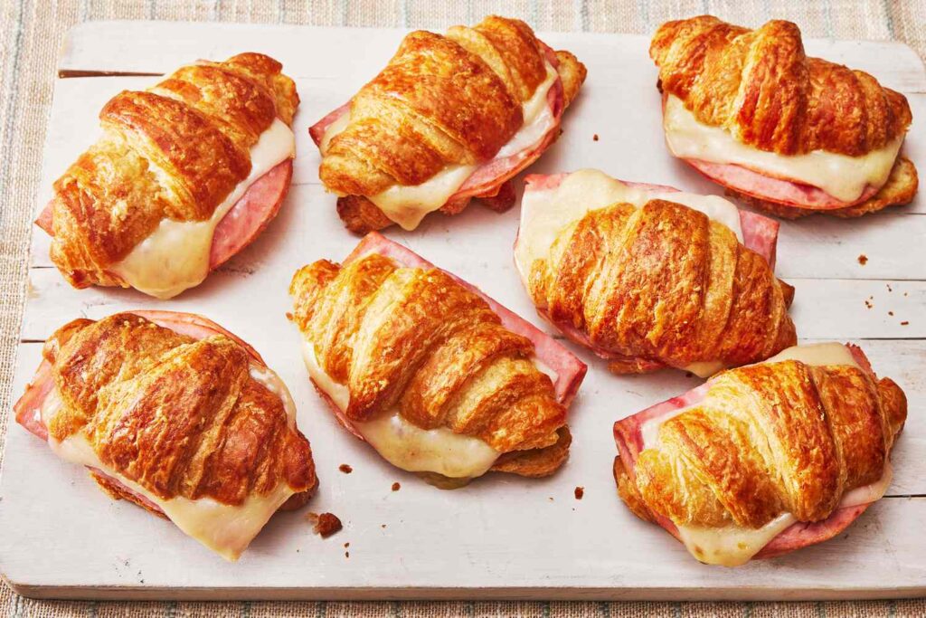 Ham and Cheese Croissant Sandwich