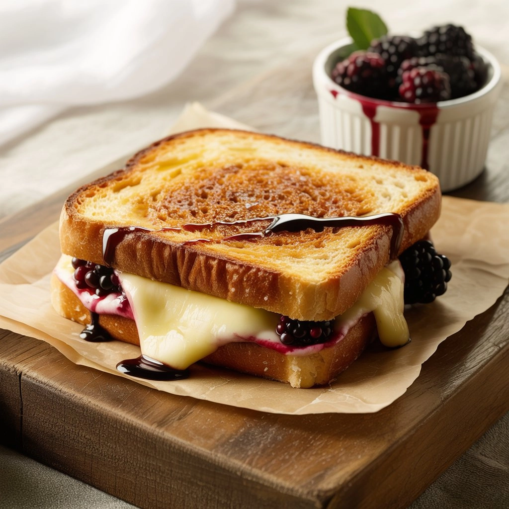 Balsamic Blackberry Bliss Grilled Cheese