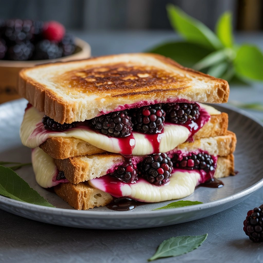 Balsamic Blackberry Bliss Grilled Cheese