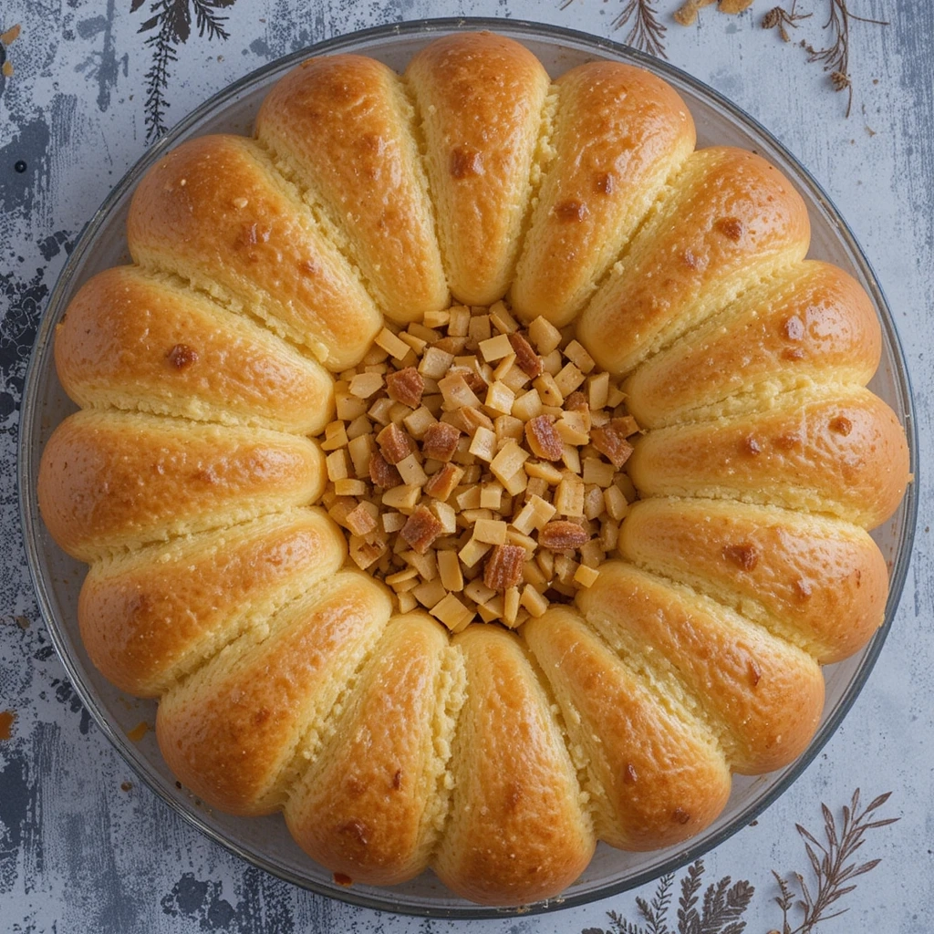 Pull-Apart Bread Wreath