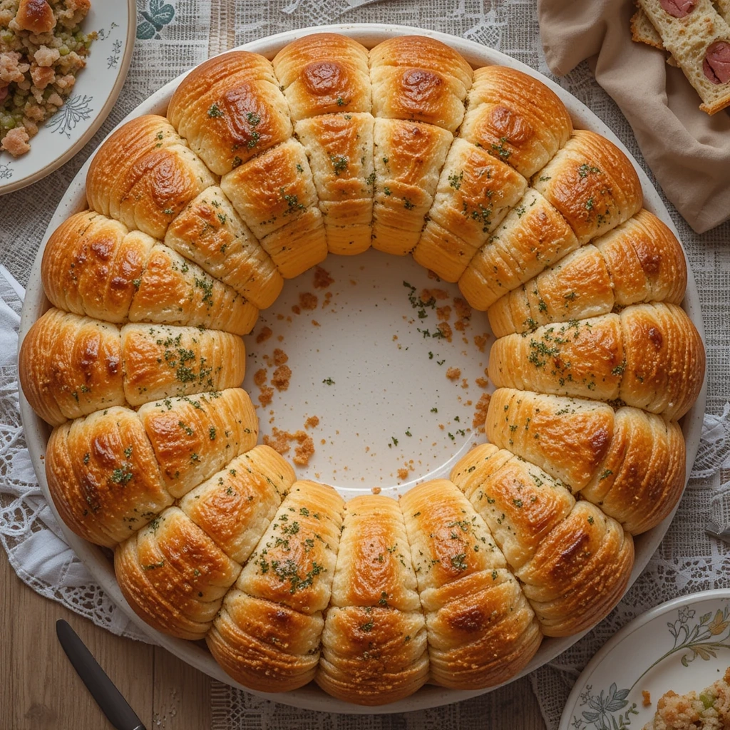 Pull-Apart Bread Wreath